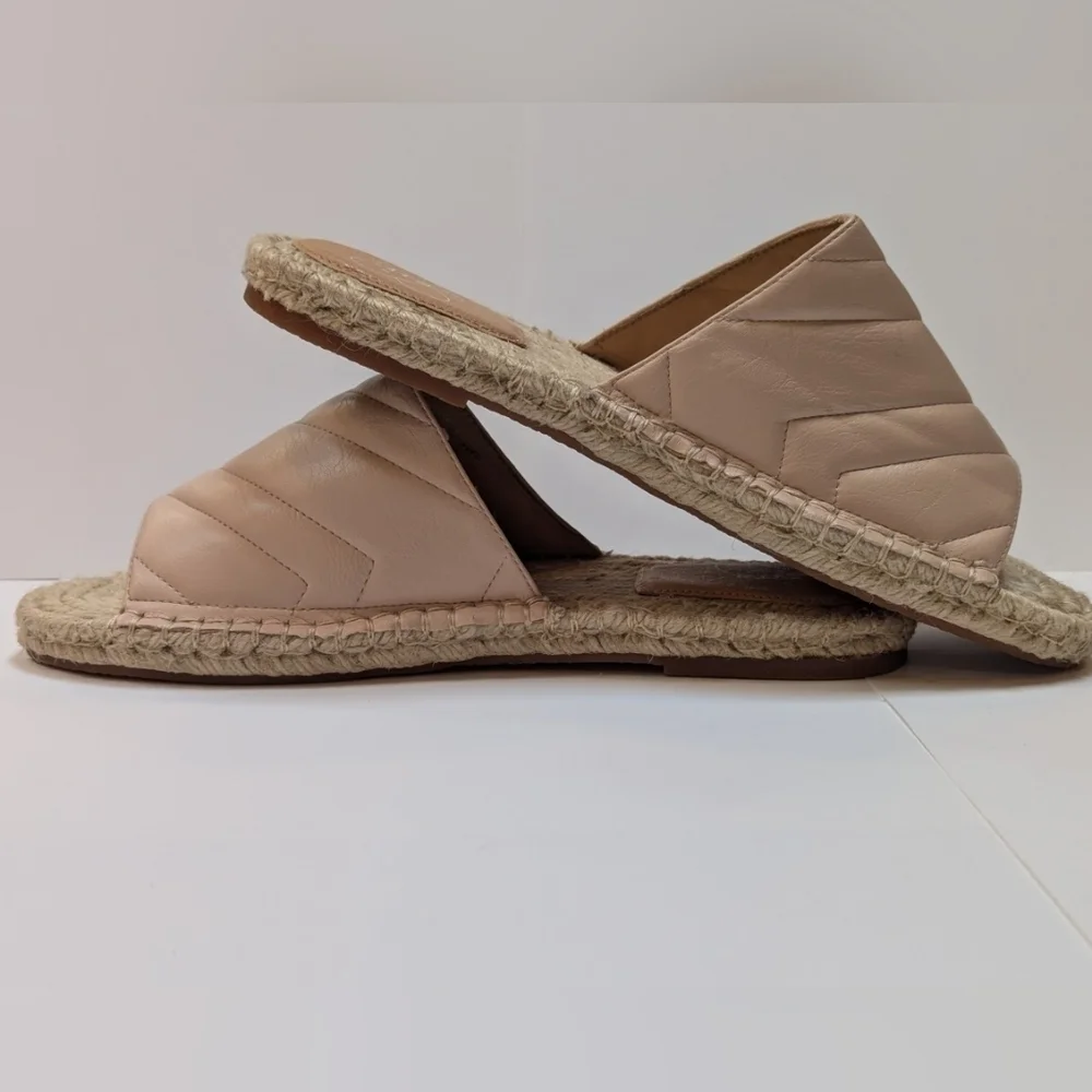 Oasis Society size 10 women's slides jute peach unworn excellent condition